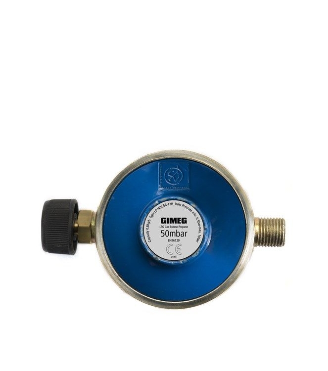 Campingaz Campingaz Drukregelaar 1/4 links 50mbar 5602260 Campingaz gas/benzine 5602260 ecru bij Leerentveldvrijetijd.nl