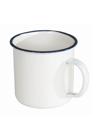 Bo-Camp Bo-Camp Kroes Emaille Wit-blauw Bo-Camp Bo-Camp Kroes Emaille Wit-blauw