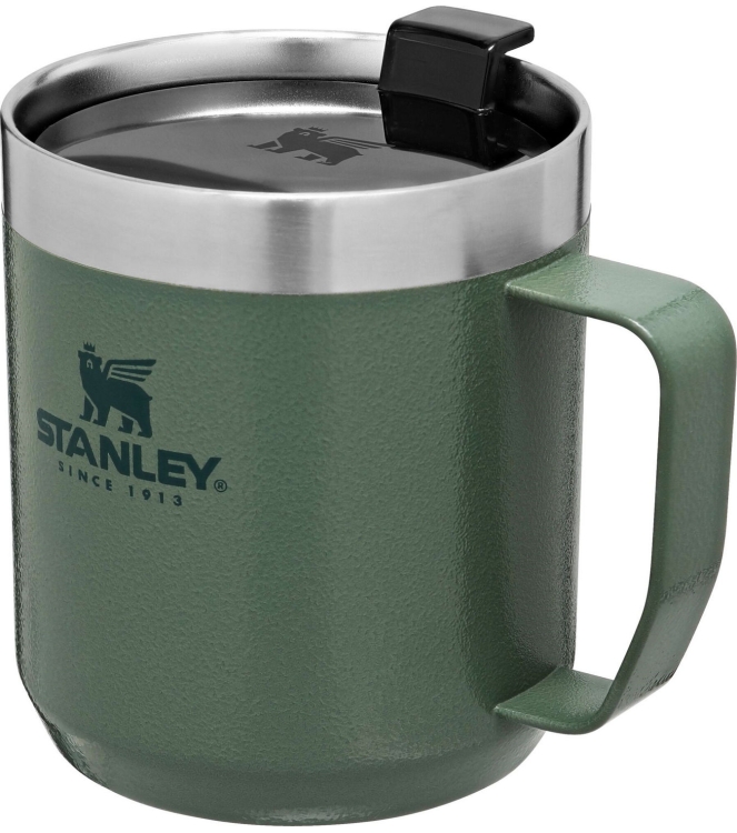 Stanley Stanley The Everyday Camp Mug .35L / 12oz hammertone green 10-09366-005 Hammertone Green Stanley koken 10-09366-005 blauw bij Leerentveldvrijetijd.nl