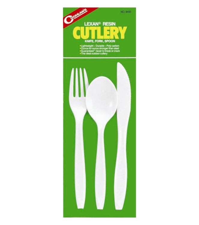 Coghlan's Coghlan\'s Lexan cutlery set bestek 7699450 Coghlan's koken 7699450 ecru bij Leerentveldvrijetijd.nl