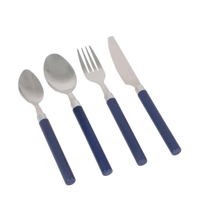 Bo-Camp Bo-Camp Bestekset in box 4-dlg 1-p. navy 6102117 Bo-Camp koken 6102117 ecru bij Leerentveldvrijetijd.nl