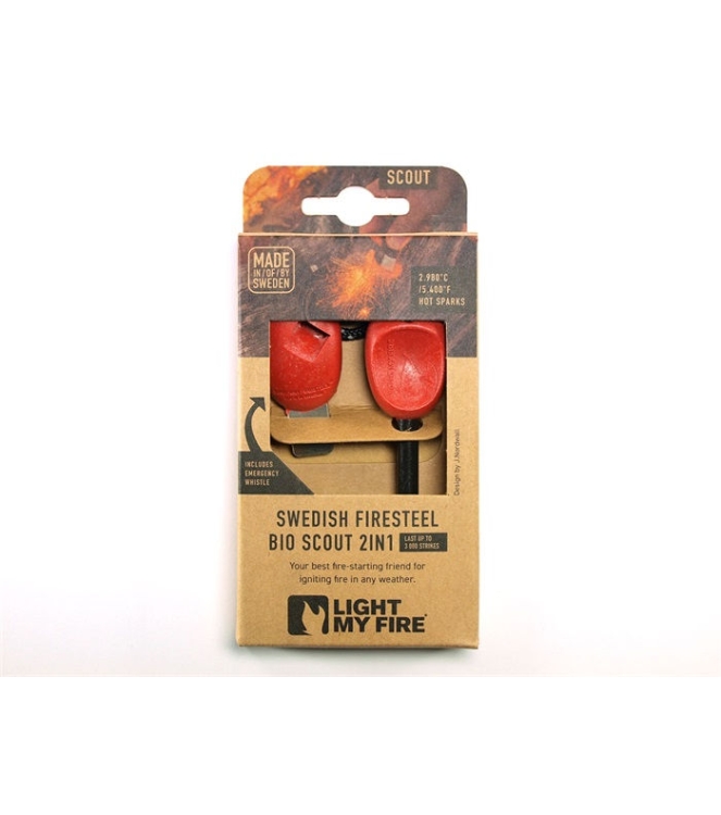 Light My Fire Light My Fire Firesteel Bio Scout rocky red LMF BFSS-RR Light My Fire koken LMF BFSS-RR ecru bij Leerentveldvrijetijd.nl