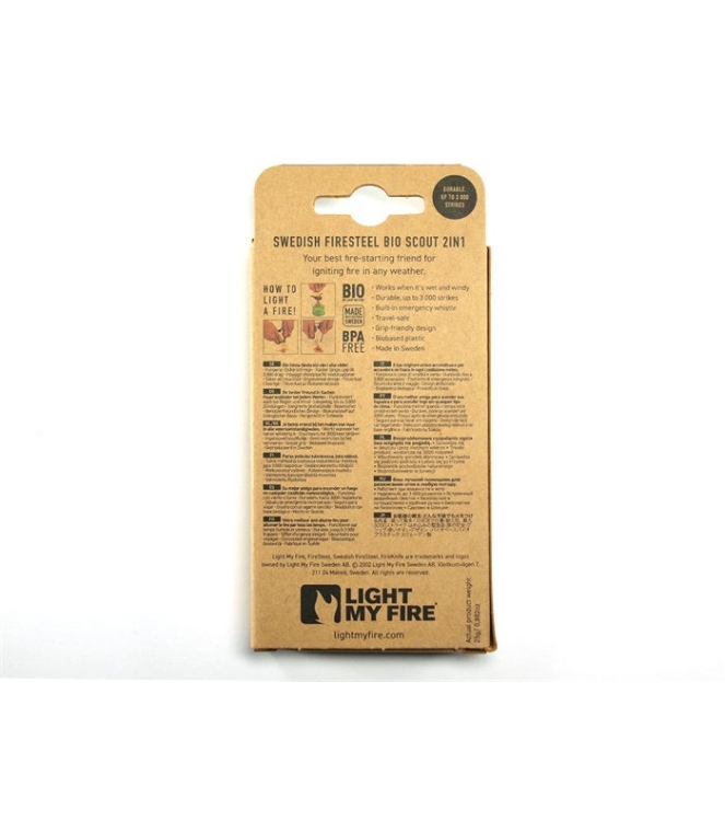 Light My Fire Light My Fire Firesteel Bio Scout rocky red LMF BFSS-RR Light My Fire koken LMF BFSS-RR ecru bij Leerentveldvrijetijd.nl