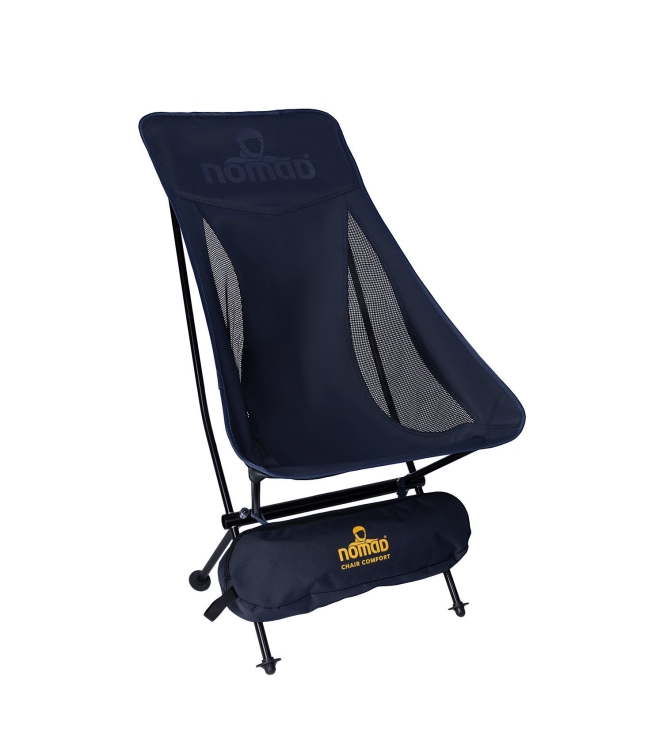 Nomad Nomad Sarek Premium Comfort Campingstoel dark navy XFCHCFR7JX00737 Dark navy Nomad meubilair XFCHCFR7JX00737 antraciet bij Leerentveldvrijetijd.nl