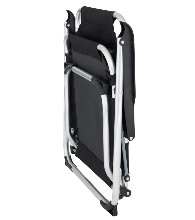 Eurotrail Eurotrail Campingstoel Moita black ETCF0842 black Eurotrail meubilair ETCF0842 licht grijs bij Leerentveldvrijetijd.nl