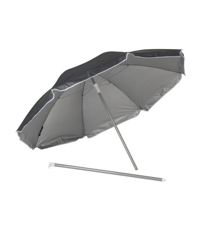 Bo-Camp Bo-Camp Parasol Nylon Diameter 160cm grijs 7267266 grijs Bo-Camp meubilair 7267266 lichtblauw bij Leerentveldvrijetijd.nl