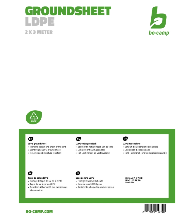 Bo-Camp tenten 4215700 ecru bij Leerentveldvrijetijd.nl