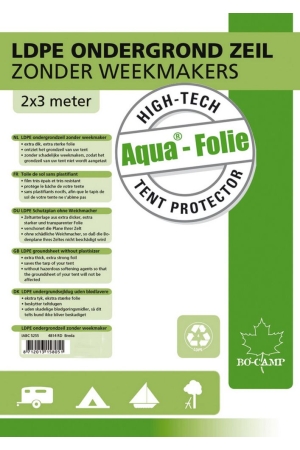 Bo-Camp Bo-Camp Aqua folie 0.1mm 4x4 meter Bo-Camp Bo-Camp Aqua folie 0.1mm 4x4 meter