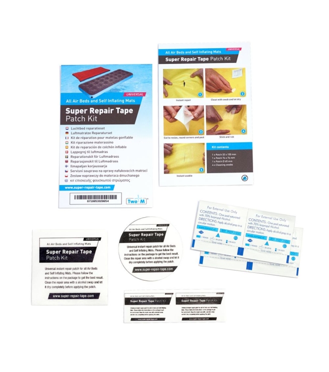 Bo-Camp Bo-Camp Super Repair Tape patch kit 5714030 Bo-Camp tenten 5714030 ecru bij Leerentveldvrijetijd.nl