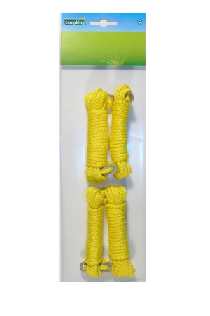 campking campking Scheerlijn Nylon 3mmx4m 4 stuks Geel campking campking Scheerlijn Nylon 3mmx4m 4 stuks Geel