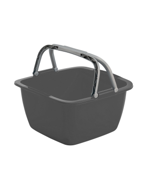 Bo-Camp Bo-Camp Wasbak Camping vierkant 18,5ltr gri