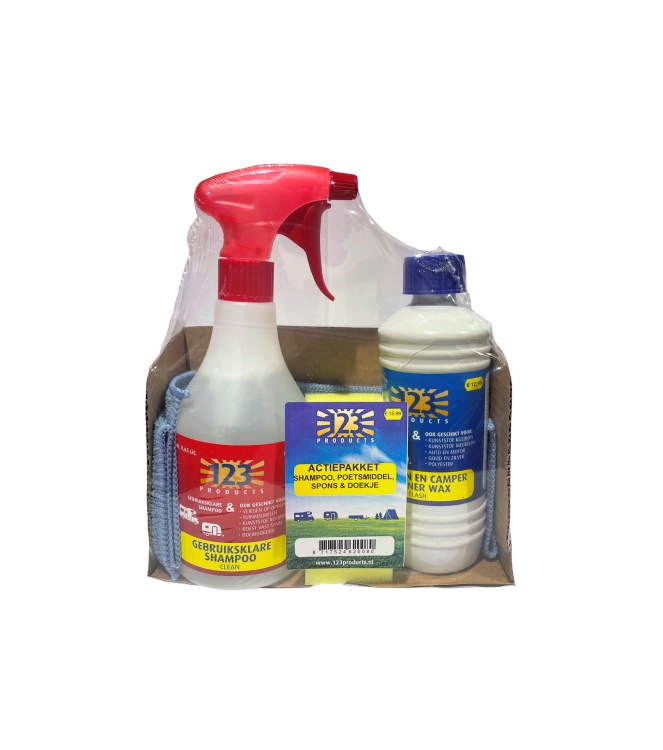 123 123 Flash-Clean pakket 99009888 123 caravan 99009888 ecru bij Leerentveldvrijetijd.nl