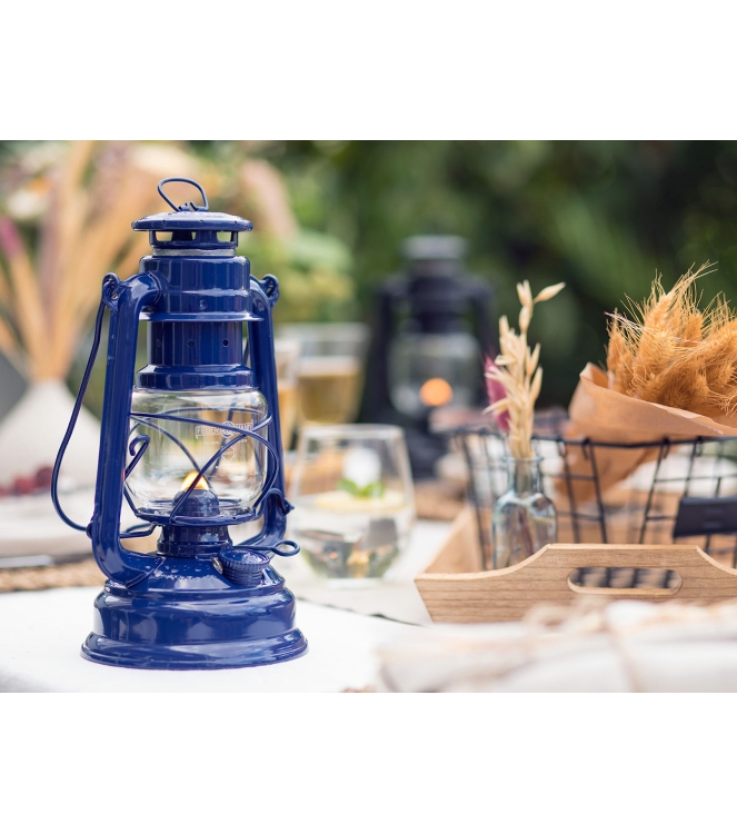 Feuerhand Feuerhand Stormlamp 276 olielamp kobalt blauw FH 276-BL Kobalt Blauw Feuerhand caravan FH 276-BL antraciet bij Leerentveldvrijetijd.nl