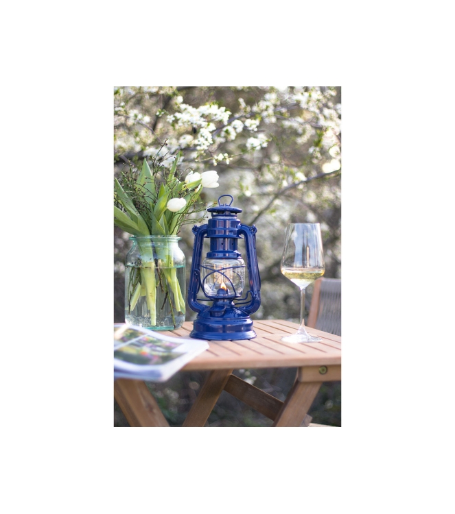 Feuerhand Feuerhand Stormlamp 276 olielamp kobalt blauw FH 276-BL Kobalt Blauw Feuerhand caravan FH 276-BL antraciet bij Leerentveldvrijetijd.nl