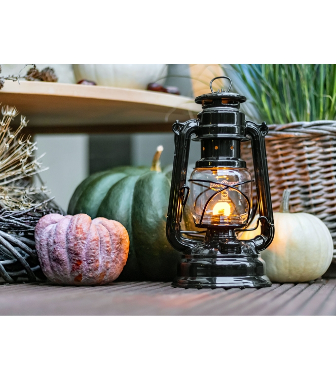 Feuerhand Feuerhand Stormlamp 276 olielamp zwart FH 276-ZW Zwart Feuerhand caravan FH 276-ZW licht grijs bij Leerentveldvrijetijd.nl