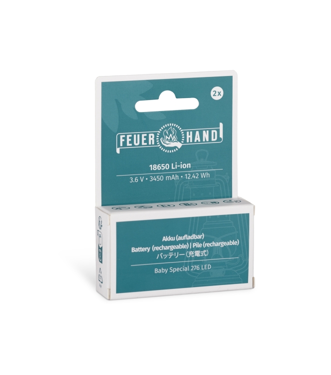 Feuerhand Feuerhand Li-Ion batterij 2st FH 18650-LI-ION Feuerhand caravan FH 18650-LI-ION ecru bij Leerentveldvrijetijd.nl