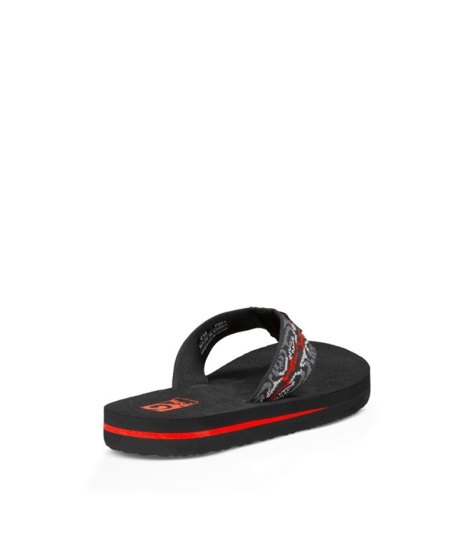 Teva Teva Mush II Slippers Kids wood stripes black 110150 Wood stripes Black Teva slippers 110150 bij Leerentveldvrijetijd.nl