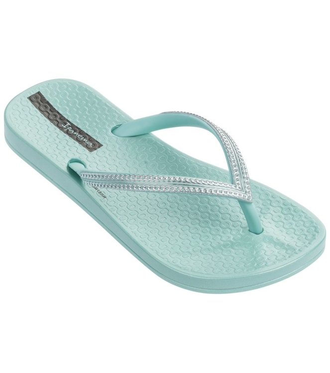 Ipanema Ipanema Anatomic Mesh teenslipper Kids green/silver IP 82528 22949 Green/Silver Ipanema slippers IP 82528 22949 blauw bij Leerentveldvrijetijd.nl