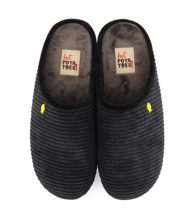 hot potatoes hot potatoes Hot Potatoes 92207 black HP 92207 Black hot potatoes sloffen HP 92207 licht grijs bij Leerentveldvrijetijd.nl