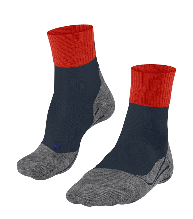 Falke Falke TK2 Explore Cool Short 8182 samba orange 16154 8182 samba orange Falke wandelsokken 16154 beige bij Leerentveldvrijetijd.nl