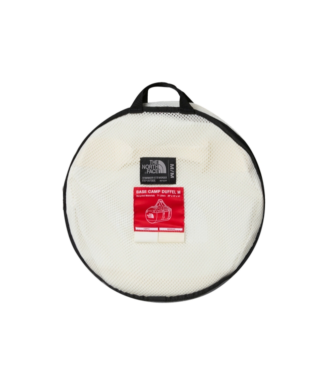 The North Face The North Face Base Camp Duffel Medium ubo white dune-tnf white NF0A52SA UBO White Dune-Tnf White The North Face tassen NF0A52SA roze bij Leerentveldvrijetijd.nl