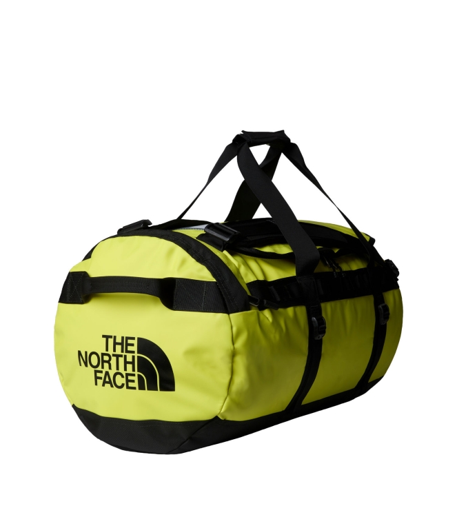 The North Face The North Face Base Camp Duffel Medium c6t1 sulphur spring green-tnf black NF0A52SA C6T1 Sulphur Spring Green-TNF Black The North Face tassen NF0A52SA zwart bij Leerentveldvrijetijd.nl