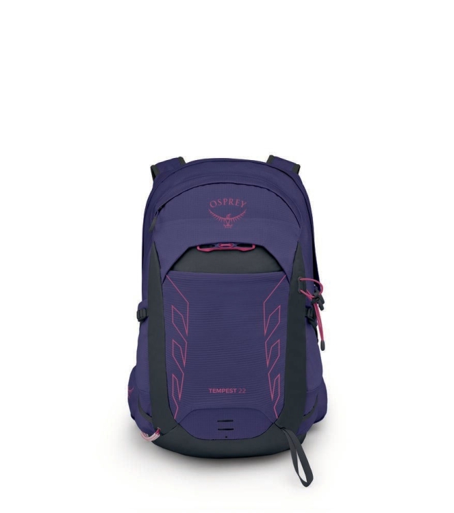 Osprey Osprey Tempest 22 dagtour rugzak 1095_deep fig/hotspot pink 10006802 1095_Deep Fig/Hotspot Pink Osprey tassen 10006802 blauw combinatie bij Leerentveldvrijetijd.nl