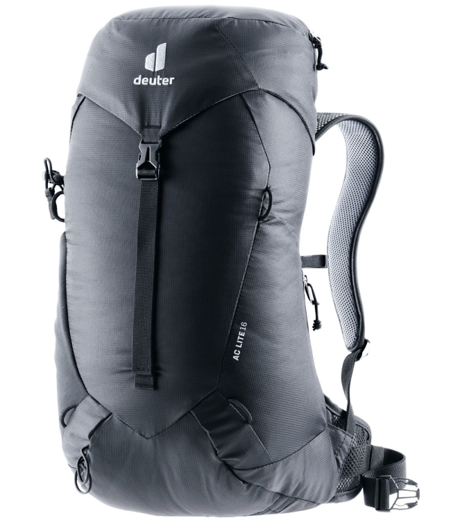 Deuter Deuter AC Lite 16 7000_black DR3420624 7000_Black Deuter tassen DR3420624 licht grijs bij Leerentveldvrijetijd.nl
