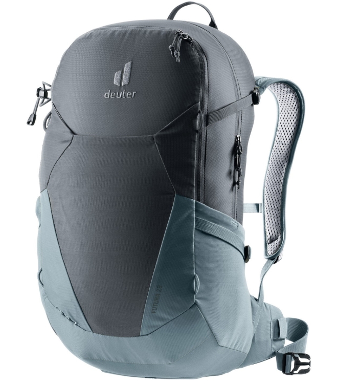 Deuter Deuter Futura 23 Dagtour rugzak 4409_graphite/shale DR3400121 4409_Graphite/shale Deuter tassen DR3400121 lichtblauw bij Leerentveldvrijetijd.nl