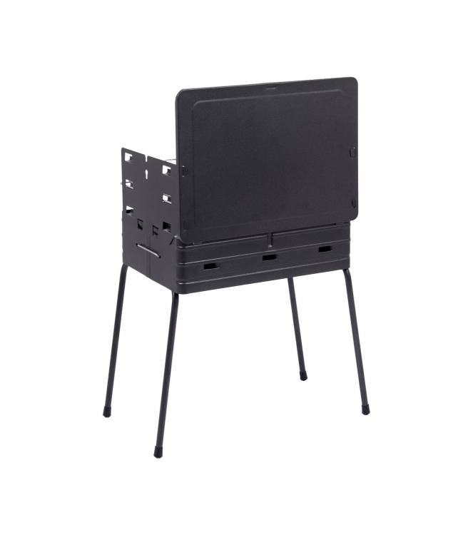 Bo-Camp Bo-Camp BBQ koffermodel staal 8130030 Bo-Camp kooktoestellen 8130030 ecru bij Leerentveldvrijetijd.nl