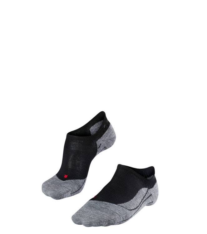 Falke Falke TK5 Wander Invisible Women 3010 black-mix 16175 3010 black-mix Falke wandelsokken 16175 licht grijs bij Leerentveldvrijetijd.nl