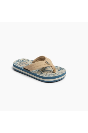Reef Reef Kids Ahi teenslipper Blue/Tan Palm