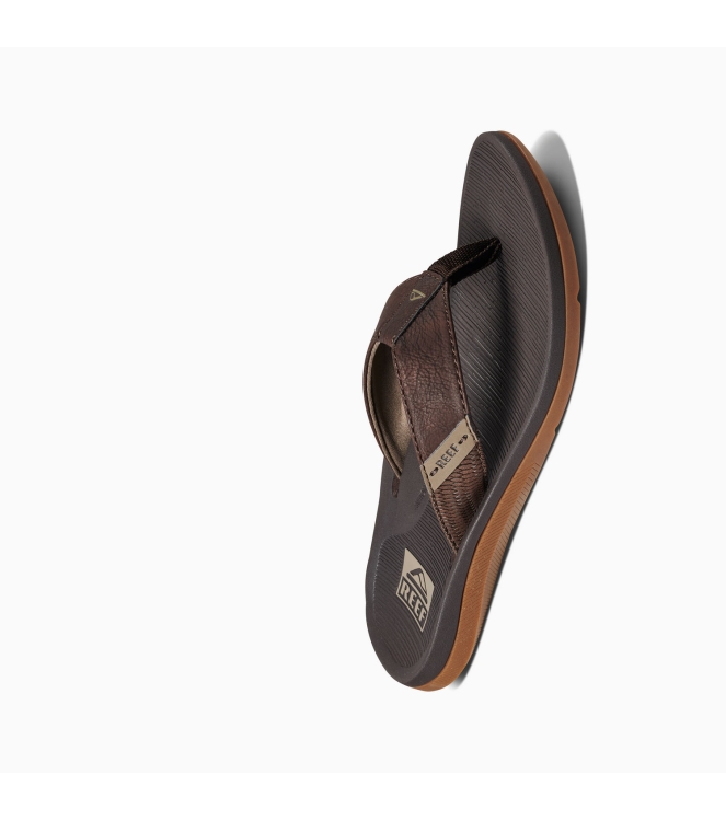 Reef Reef Reef Santa Ana teenslipper brown CI4651 Brown Reef slippers CI4651 marine bij Leerentveldvrijetijd.nl