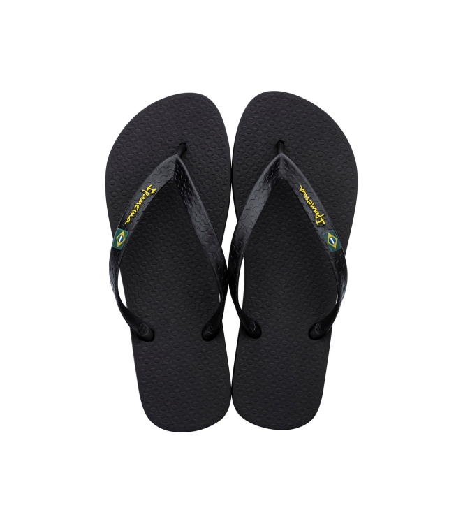 Ipanema Ipanema Ipanema Classic Brasil Heren slippers 22531_black IP 80415 22531_Black Ipanema slippers IP 80415 licht grijs bij Leerentveldvrijetijd.nl