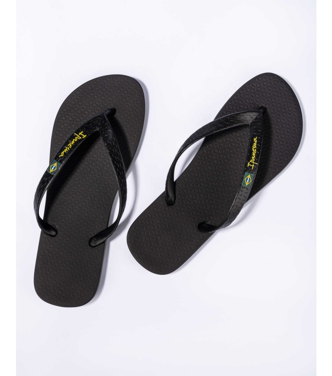 Ipanema Ipanema Ipanema Classic Brasil Heren slippers 22531_black IP 80415 22531_Black Ipanema slippers IP 80415 licht grijs bij Leerentveldvrijetijd.nl