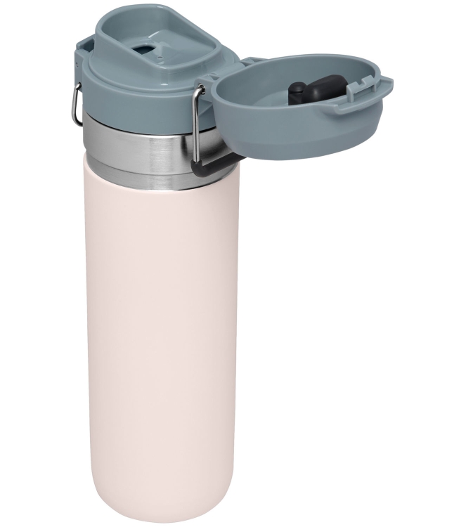 Stanley Stanley The Quick-Flip Water Bottle .7L / 24oz rose quartz 10-09149-169 Rose Quartz Stanley koken 10-09149-169 ivoor bij Leerentveldvrijetijd.nl