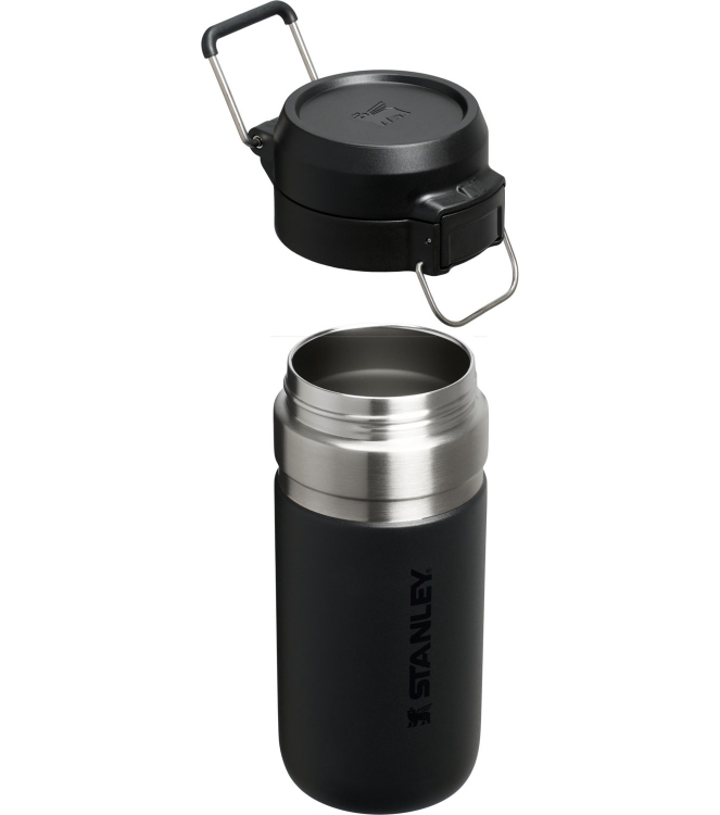 Stanley Stanley The Quick-Flip Water Bottle .47L / 16oz black 2.0 10-09148-107 Black 2.0 Stanley koken 10-09148-107 licht grijs bij Leerentveldvrijetijd.nl