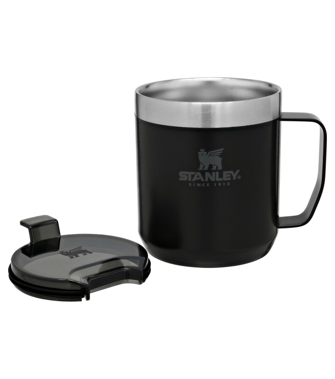Stanley Stanley The Everyday Camp Mug .35L / 12oz matte black pebble 10-09366-006 Matte Black Pebble Stanley koken 10-09366-006 licht grijs bij Leerentveldvrijetijd.nl