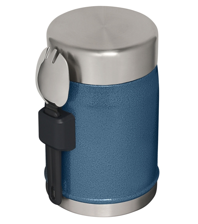 Stanley Stanley The Legendary Food Jar + Spork .4L / 14oz hammertone lake 10-09382-081 Hammertone Lake Stanley koken 10-09382-081 antraciet bij Leerentveldvrijetijd.nl