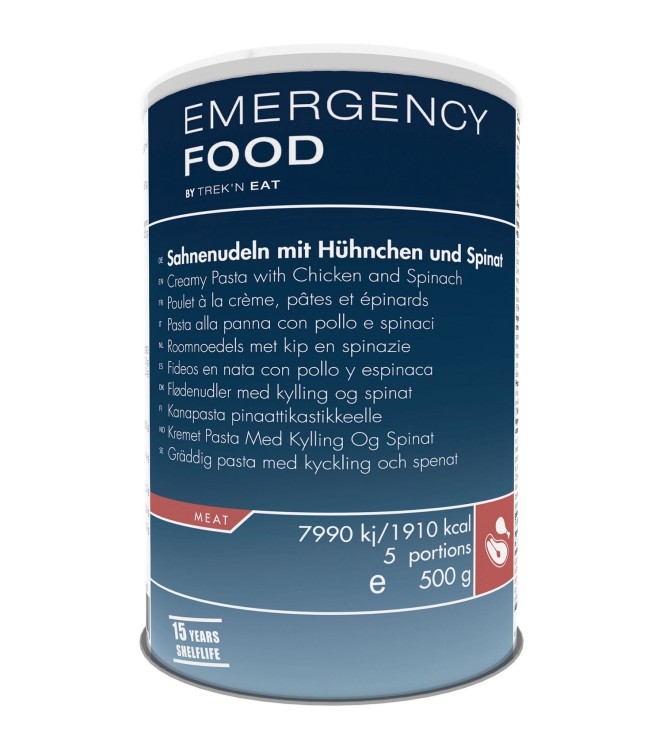 Trek'n Eat Trek\'n Eat Emergency Food Creamy Pasta with Chicken and Spina TR723101.01 Trek'n Eat verzorging TR723101.01 ecru bij Leerentveldvrijetijd.nl