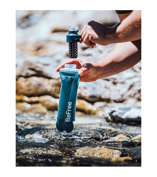 Katadyn Katadyn BeFree Filter AC 1,0L Slate Blue K8021402 Katadyn verzorging K8021402 ecru bij Leerentveldvrijetijd.nl