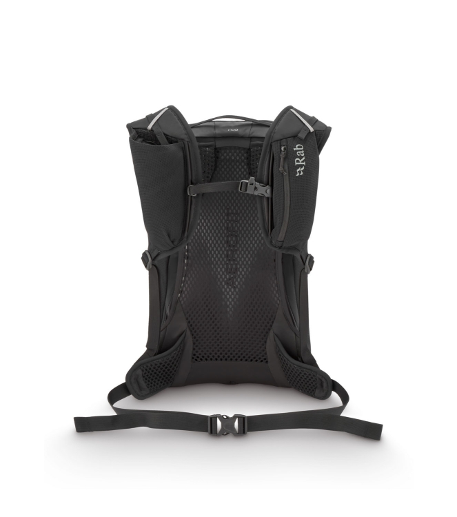 Rab Rab Airox 18 blk_black QAQ-09 BLK_Black Rab tassen QAQ-09 licht grijs bij Leerentveldvrijetijd.nl