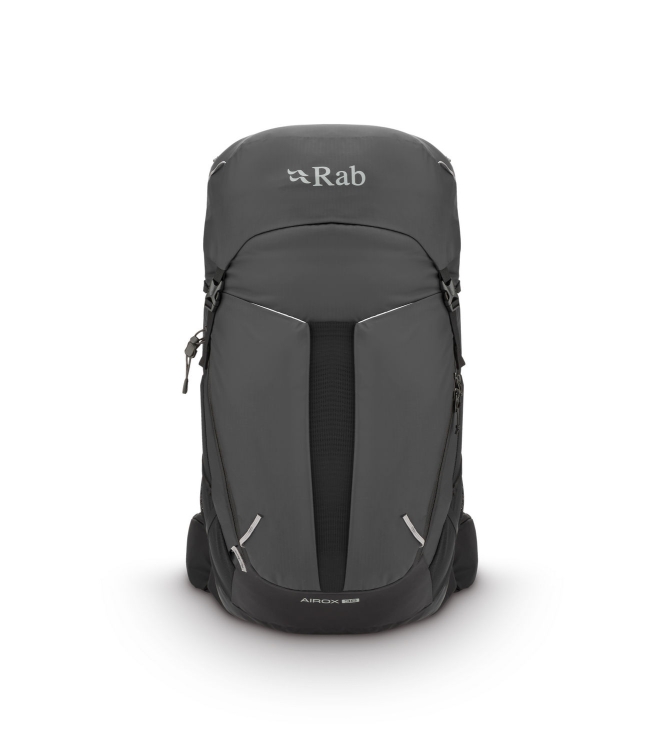 Rab Rab Airox 36 blk_black QAQ-16 BLK_Black Rab tassen QAQ-16 licht grijs bij Leerentveldvrijetijd.nl