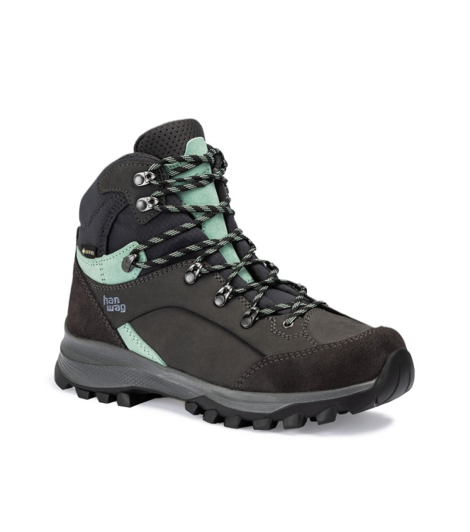 Hanwag Hanwag Alta Bunion II Lady GTX 064494 asphalt/mint H203901 064494 Asphalt/Mint Hanwag wandelschoenen H203901 bij Leerentveldvrijetijd.nl