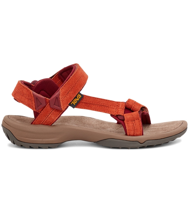 Teva Teva W Terra-FI Lite Suede sandalen languostino 1124035-LNG Languostino Teva sandalen 1124035-LNG geel bij Leerentveldvrijetijd.nl