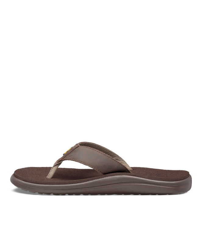 Teva Teva M Voya Flip Leather chocolate brown 1106784 Chocolate Brown Teva slippers 1106784 marine bij Leerentveldvrijetijd.nl