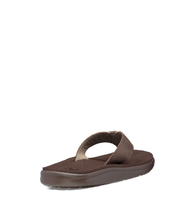 Teva Teva M Voya Flip Leather chocolate brown 1106784 Chocolate Brown Teva slippers 1106784 marine bij Leerentveldvrijetijd.nl
