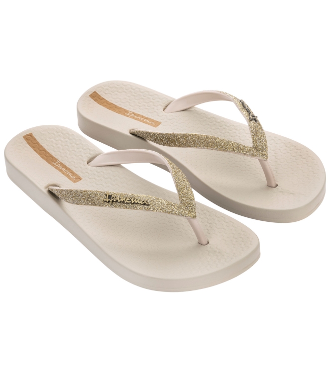 Ipanema Ipanema Anatomic Lolita Slippers beige IP 83140 20354 Beige Ipanema slippers IP 83140 20354 jeans bij Leerentveldvrijetijd.nl