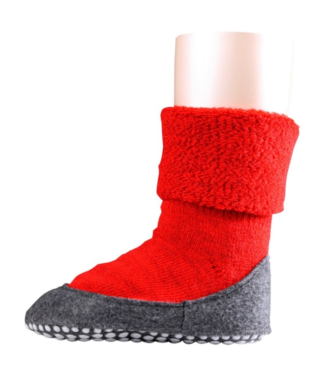 Falke Falke Cosyshoes Slofsokken kids 8150 fire 10560 8150 FIRE Falke sloffen 10560 geel bij Leerentveldvrijetijd.nl