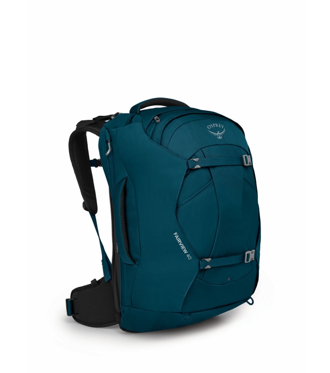 Osprey Osprey Fairview 40 Rugtas/Travelpack night jungle blue 1-223 Night Jungle Blue Osprey tassen 1-223 antraciet bij Leerentveldvrijetijd.nl